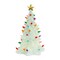 Melrose 12.5" LED Lighted White Christmas Tree Tabletop Decoration